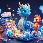 Experience the magic of lolajack with a thrilling scene of ocean characters and casino elements.