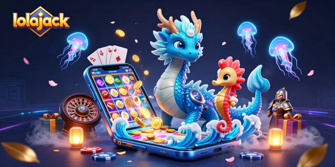Experience the magic of lolajack with a thrilling scene of ocean characters and casino elements.